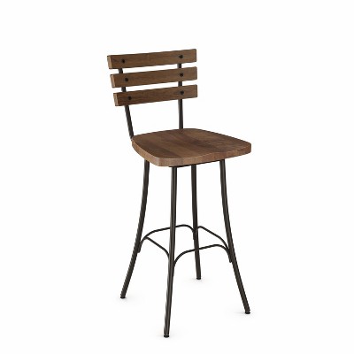 29.5" Dock Swivel Barstool Brown - Amisco