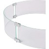 Fire Sense Fire Pit Wind Guard Clear Glass Tempered Glass For Propane, Gas, Fire Pits and Patio Heaters - Round - 26 Inches - 2 of 4