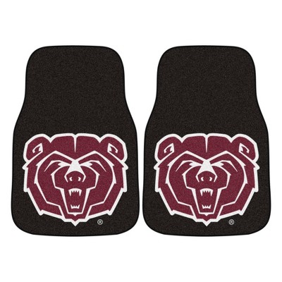 NCAA Missouri State Bears Carpet Car Mat Set - 2pc