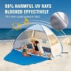 MaseiKar UPF 50+ Pop Up Beach Tent Sun Shelter for 4 Person, Portable Beach Umbrella Cabana - 2 of 4