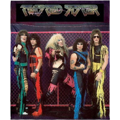 Twisted Sister Blanket Rock and Roll Music Band Fleece Throw Blanket