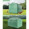 Acekool 8x12FT Pop-Up Greenhouse - Portable Grow Tent with PE Cover, Mesh Windows & Roll-Up Door - 3 of 4