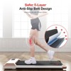 Deerrun 16.14*31.5 inches Belt Gold 1. 5 HorsePower Folding Treadmill for Home, APP Control , 265LB Walking Pad Running Data Analysis, Smart - 3 of 4