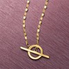 Pure Collection by Ross-Simons Italian 14kt Yellow Gold Lumachina Toggle Clasp Necklace - 2 of 4