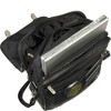Amerileather Black Leather Laptop Backpack Briefcase (#2437-0) - 2 of 4