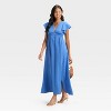 Women's Flutter Short Sleeve Maxi A-Line Dress - A New Day™ - 3 of 3