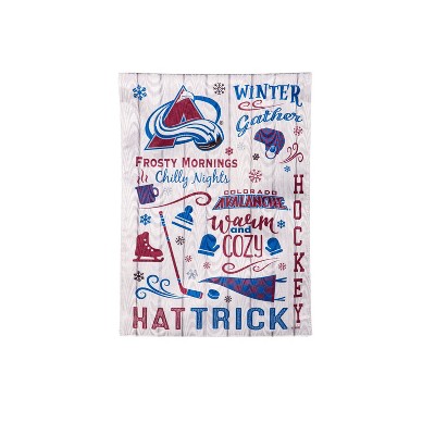 Evergreen Colorado Avalanche Garden Flag 12 x 18 Inches Indoor Outdoor Decor