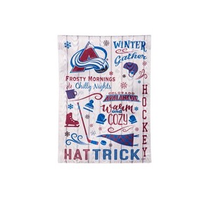 Evergreen Colorado Avalanche Garden Flag 12 x 18 Inches Indoor Outdoor Decor - 1 of 1