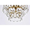 Elegant Lighting Mila 12 inch flush mount in brass - 4 of 4