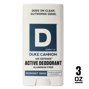 Duke Cannon Supply Co. Air Defense Active Aluminum-Free Deodorant Stick for Men - Midnight Swim - 3oz - 1 of 4