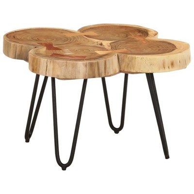 vidaXL Coffee Table 14.2 in. 4 Trunks Solid Wood Acacia