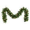 9' Prelit Silver Glitter Bristle Crestwood Spruce Artificial Garland with Gold Berries Warm White Lights - National Tree Company - 4 of 4