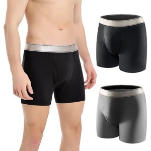CARER Incontinence Underwear for Men Washable Reusable Leak-Proof Mens Incontinence Boxer - Medium Absorbency 2pk - 1 of 4