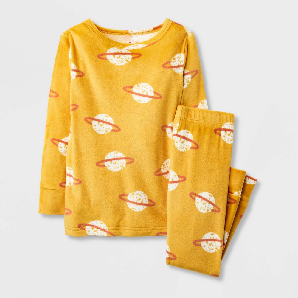 Size 4T Toddler 2pc Planets Pajama Set - Cat & Jack Yellow 4T