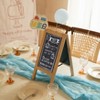 Vintiquewise Wooden A-Frame Chalkboard Sign Double-Sided Menu Board Easel for Restaurant, Cafe, Bar, Bakery, Wedding, Party, Home Display - 2 of 4