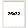 PosterPalooza | Sculpted White Picture Frame - UV Acrylic, Foam Board Backing, Hanging Hardware - 2 of 4