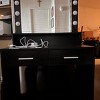 INFURNIC Vanity Tables Dressing Table with Mirror and Large Storage Drawers for Bedrooms, Black, 54.3"*27.7"*15.7" - 2 of 4