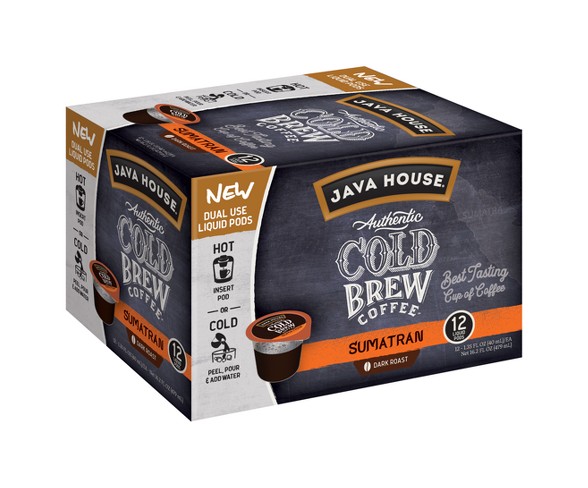 Java House Cold Brew Sumatran Dark Roast Single Serve - 12ct