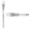 Creative Mark Polar Flo Professional Watercolor Brushes - Bright  - Short Handle, Nickel-Plated Seamless Brass Ferrule - Art Paint Brushes for Acrylic - 2 of 4