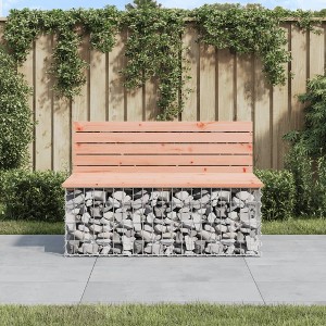 vidaXL Patio Bench Gabion Design 40.6 in.x27.6 in.x25.6 in. Solid Wood Douglas - 1 of 4