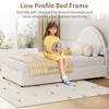 Boucle Bed Frame with 2 Storage Drawers - Soft Upholstered Platform, Round Headboard, Wooden Slats, Noise-Free, No Box Spring Needed - 4 of 4