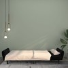 vidaXL 2-Seater Sofa Bed Black Velvet - 3 of 4
