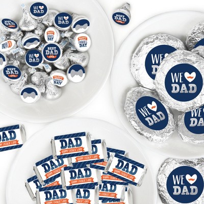 Big Dot of Happiness Happy Father's Day - Party Candy Favor Sticker Kit - 304 Pcs