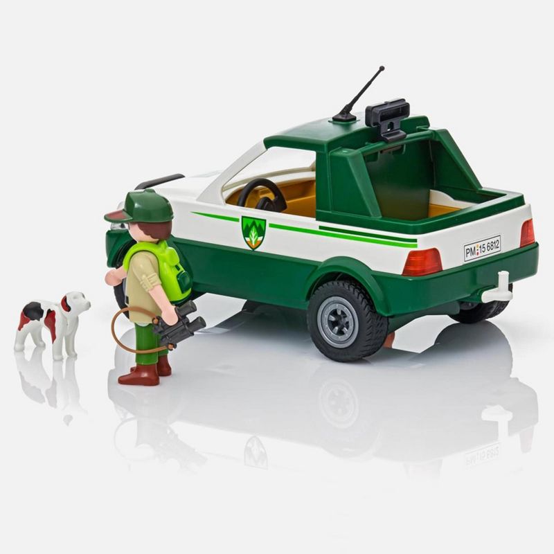 Playmobil Playmobil 6812 Country Forest Ranger Pick Up Truck Building Set, 3 of 7