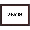 PosterPalooza | Linear Brown Picture Frame - UV Acrylic, Backing Board, Hanging Hardware Included - 2 of 4