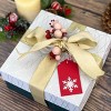 Wrapables Christmas Holiday Gift Tags/Kraft Hang Tags with Laser Cut Design for Gift-Wrapping, DIY, Arts & Crafts (100pcs), Red Scalloped - 4 of 4