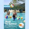 Joyfy 20" 2 Packs Beach Balls, Large Inflatable Beach Ball Swimming Pool Water Games, Pool Toys for Kids Adults Summer Fun, Beachball Party Supplies - 4 of 4