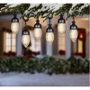 Gemmy 10-Count LED LightShow Diamond Sparkle C9 Classic White Light String 9-FT - 2 of 4