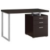 Vynxaria Reversible 3-Drawer Office Computer Desk with File Cabinet, Metal Frame Home Office Workstation - 2 of 4
