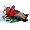 Emsco ESP 50" Monster Inflatable Snow Tube Sled and Pool Tube Two Rider Grab Bar Snow Tube - 3 of 4