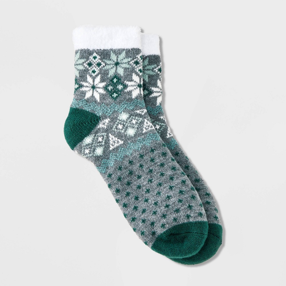 Women Snowflake Double Lined Cozy Ankle Sock