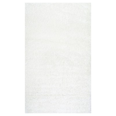 White Solid Loomed Runner - (2'8"x8') - nuLOOM