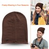 NPolar"Unisex Knit Beanie Hat - Winter Slouchy Baggy Skull Cap - 5 Colors for Men & Women"brown - 2 of 4