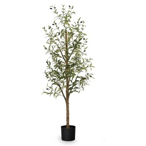 Maia Shop 5ft Artificial Olive Tree, Fake Plants for Home Decor, Indoor Tropical Decoration - 1 of 4