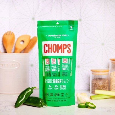 Chomps Jalapeno Beef - 8ct/9.2oz