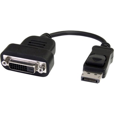 4XEM DisplayPort To DVI-D Dual Link Adapter - 8" DisplayPort/DVI Video Cable for Monitor, Projector, Video Device, TV