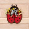 The Lakeside Collection Handcrafted Rattan Bee or Ladybug Wall Decor with Vibrant Yellow Flowers - 2 of 4