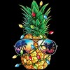 Men's Design By Humans Pineapple Christmas Tree Lights Xmas Men Gifts Sunglasses T-Shir By NekoShop Tank Top - image 2 of 4