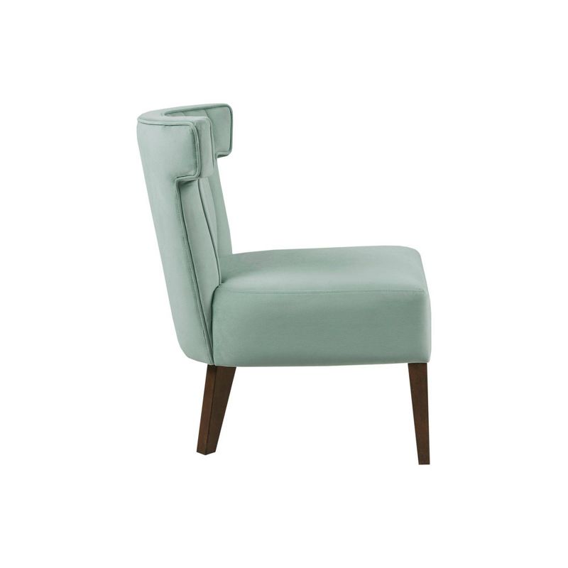 Nettie Upholstered Armless Accent Lounge Chair Blue - Madison Park, 4 of 9