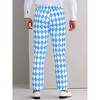 Lars Amadeus Men's Regular Fit Flat Front Colorful Printed Pants - 3 of 4
