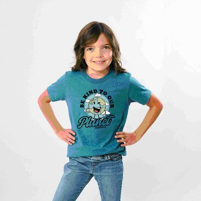 The Juniper Shop SmileyWorld Be Kind To Our Planet Retro Youth Short Sleeve Tee