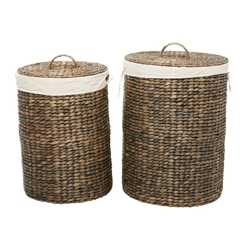 Set of 2 Traditional Sea Grass Storage Baskets Brown - Olivia &#38; May, 3 of 7