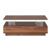 PAGED Round Nesting Coffee Table, Modern Side Table with Storage Drawer and MDF Tabletop, Center Table for Living Room, Bedroom - 4 of 4
