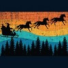 Men's Design By Humans Retro Christmas Horse Riding Santa Vintage 70s 80s Xmas By pahari T-Shirt - 2 of 4