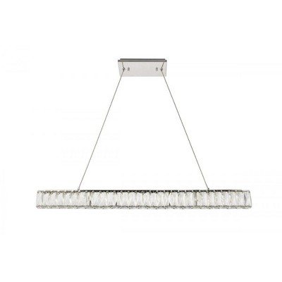 Elegant Lighting Monroe Integrated LED chip light Chrome Chandelier Clear Royal Cut Crystal