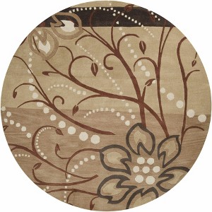 Hauteloom Round Area Rug *   Beige - 1 of 4